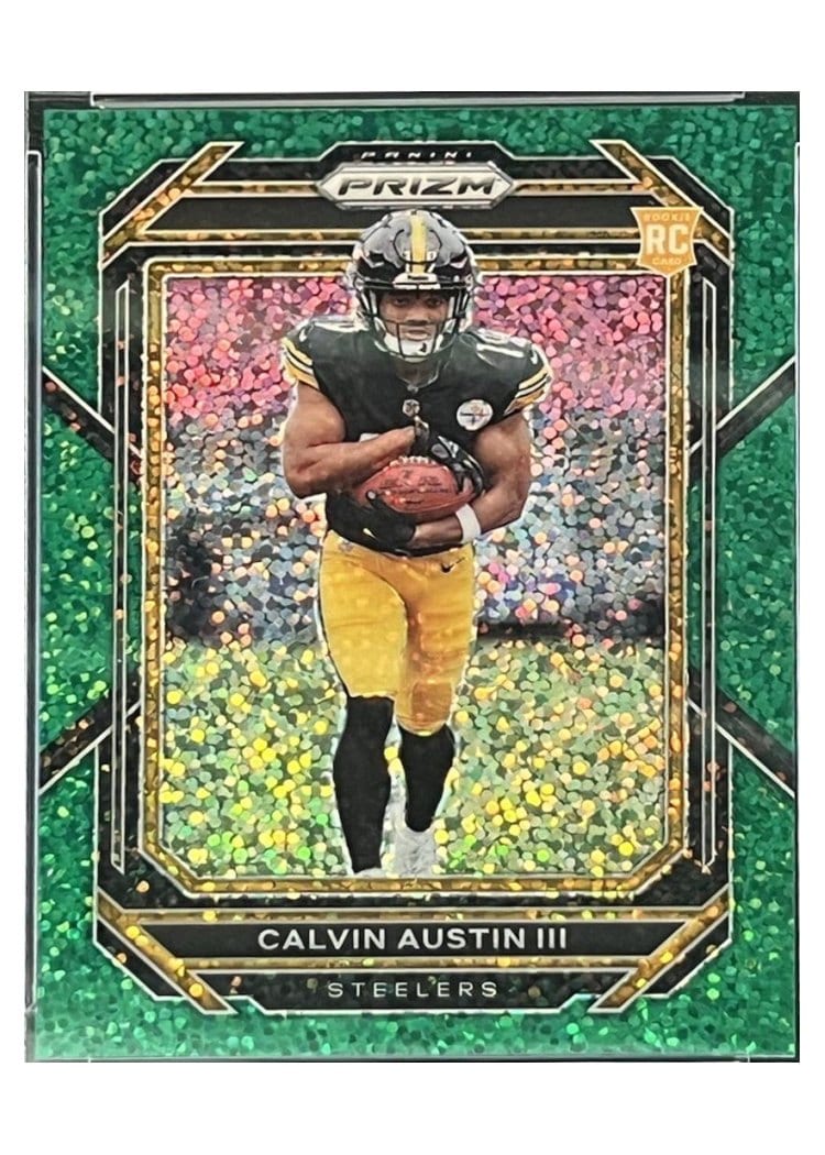 2022 Panini Prizm Base Set Calvin Austin III #338 card