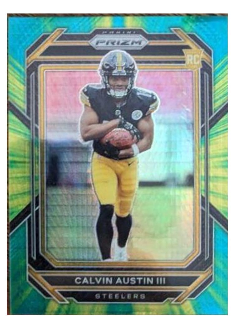 2022 Panini Prizm Base Set Calvin Austin III #338 card