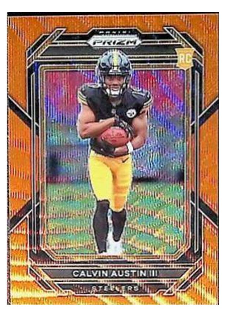 2022 Panini Prizm Base Set Calvin Austin III #338 card