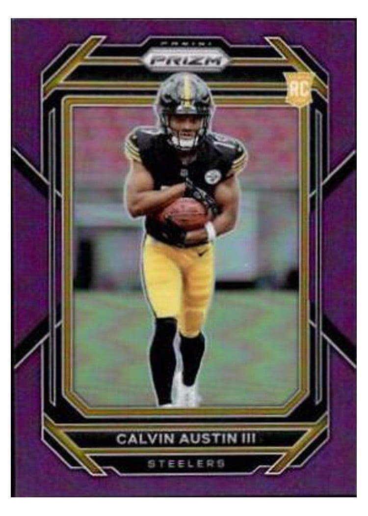 2022 Panini Prizm Base Set Calvin Austin III #338 card