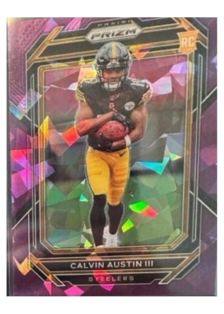 2022 Panini Prizm Base Set Calvin Austin III #338 card
