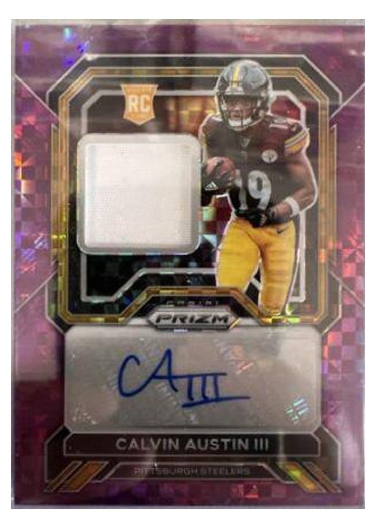 2022 Panini Prizm Base Set Calvin Austin III #338 card
