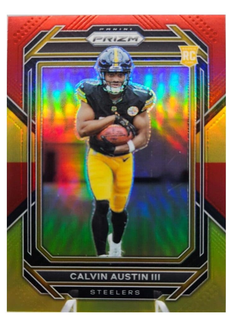 2022 Panini Prizm Base Set Calvin Austin III #338 card