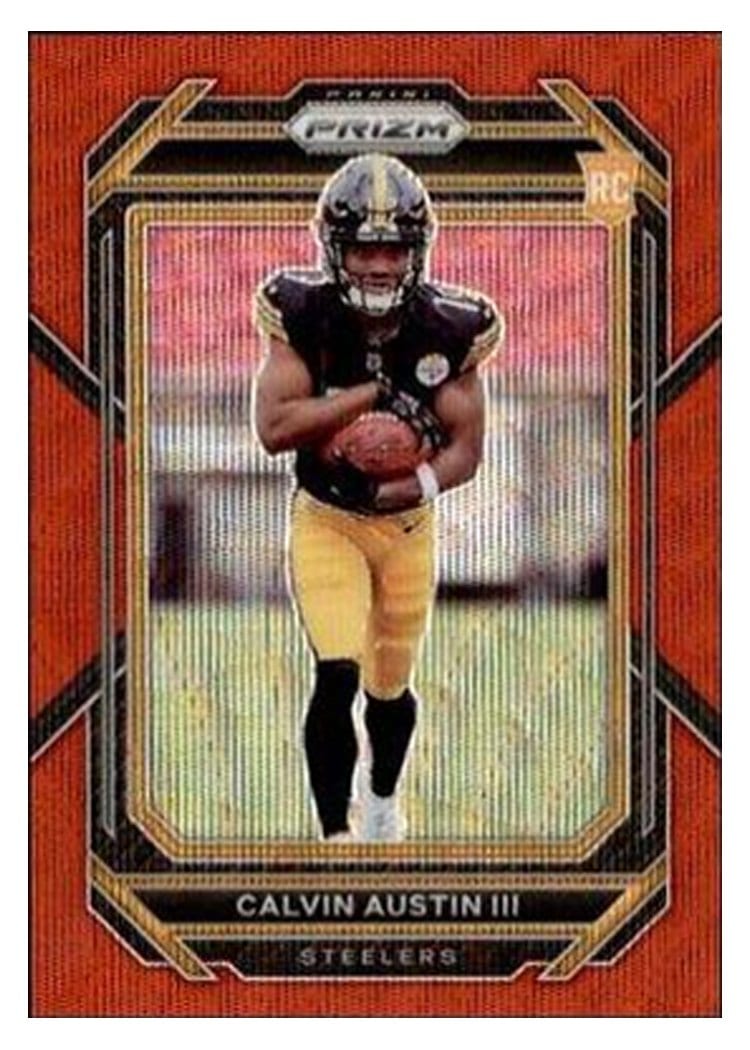 2022 Panini Prizm Base Set Calvin Austin III #338 card