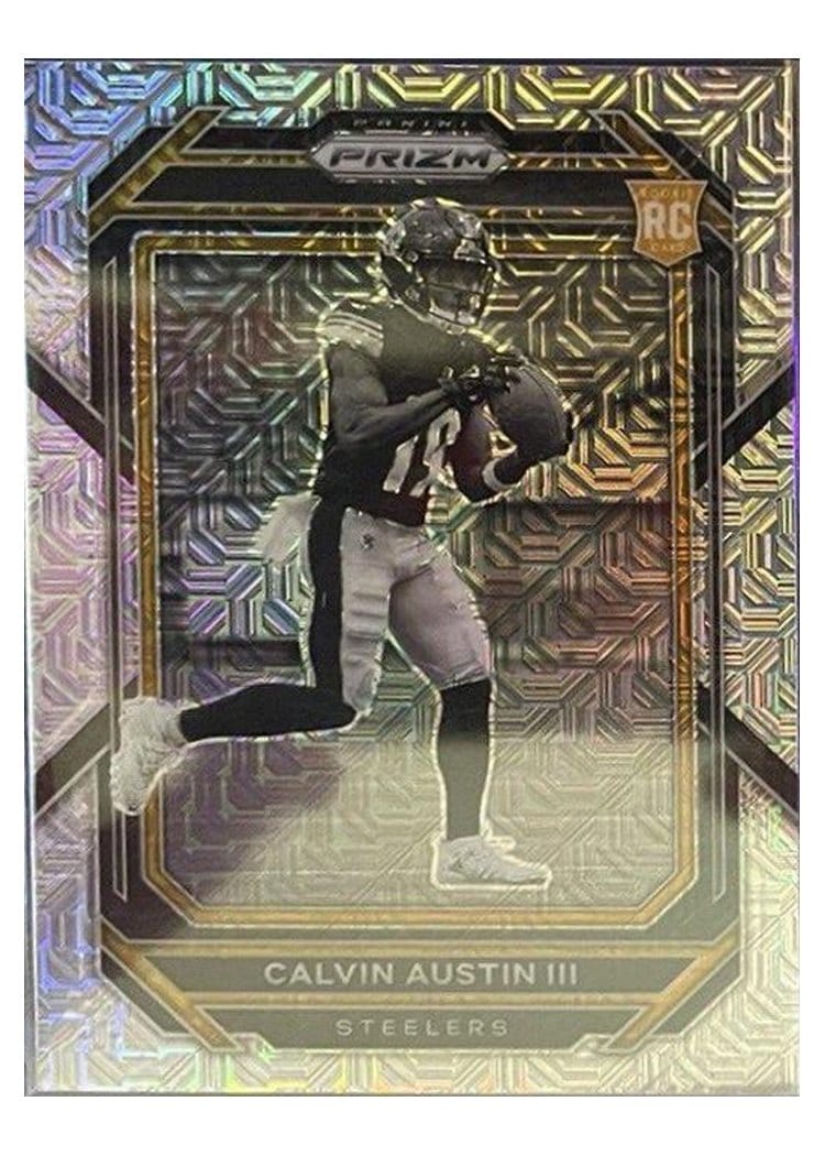 2022 Panini Prizm Base Set Calvin Austin III #338 card