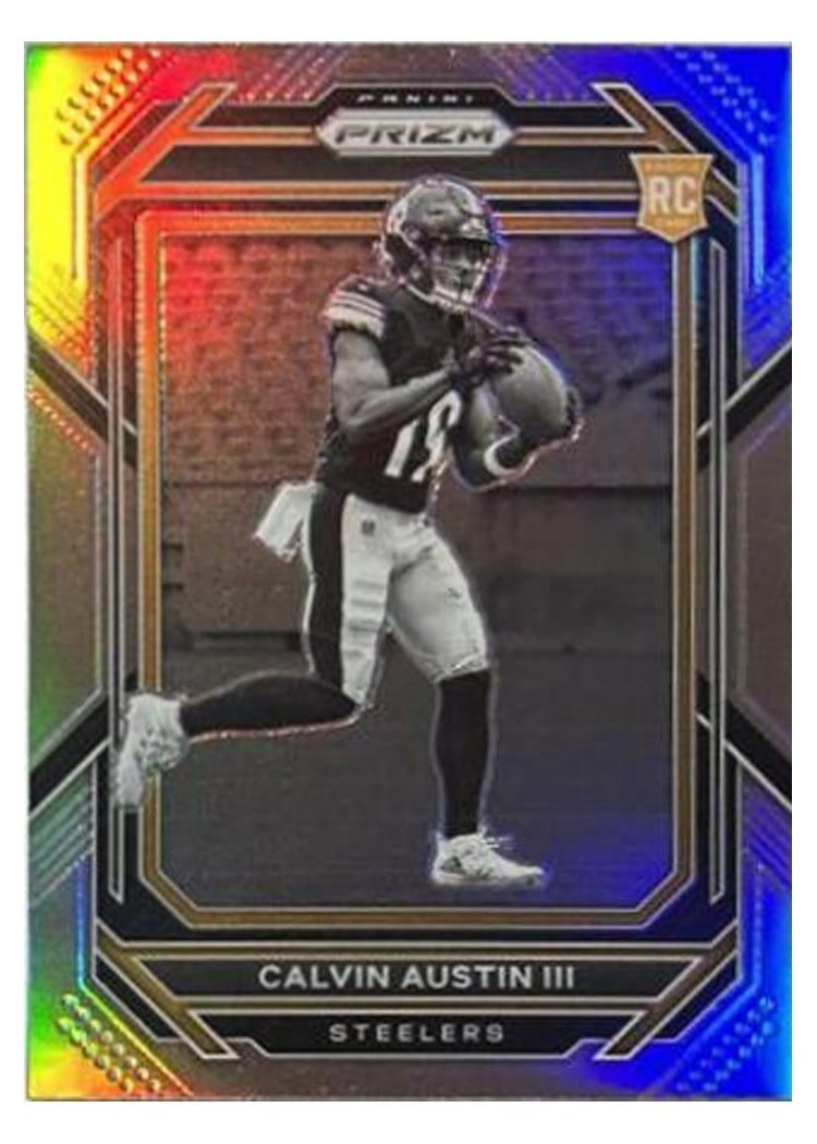 2022 Panini Prizm Base Set Calvin Austin III #338 card