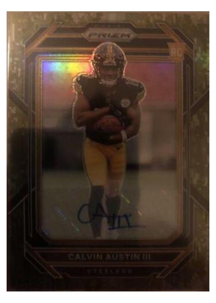 2022 Panini Prizm Base Set Calvin Austin III #338 card