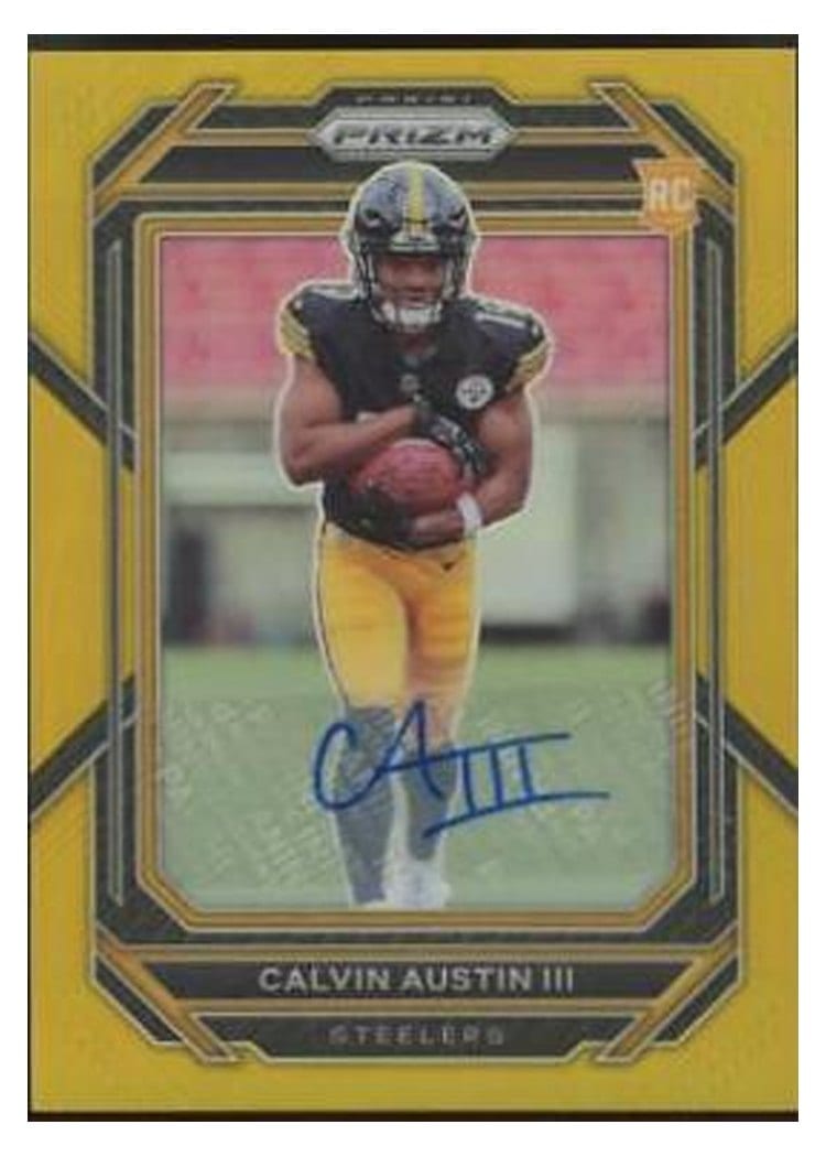 2022 Panini Prizm Base Set Calvin Austin III #338 card