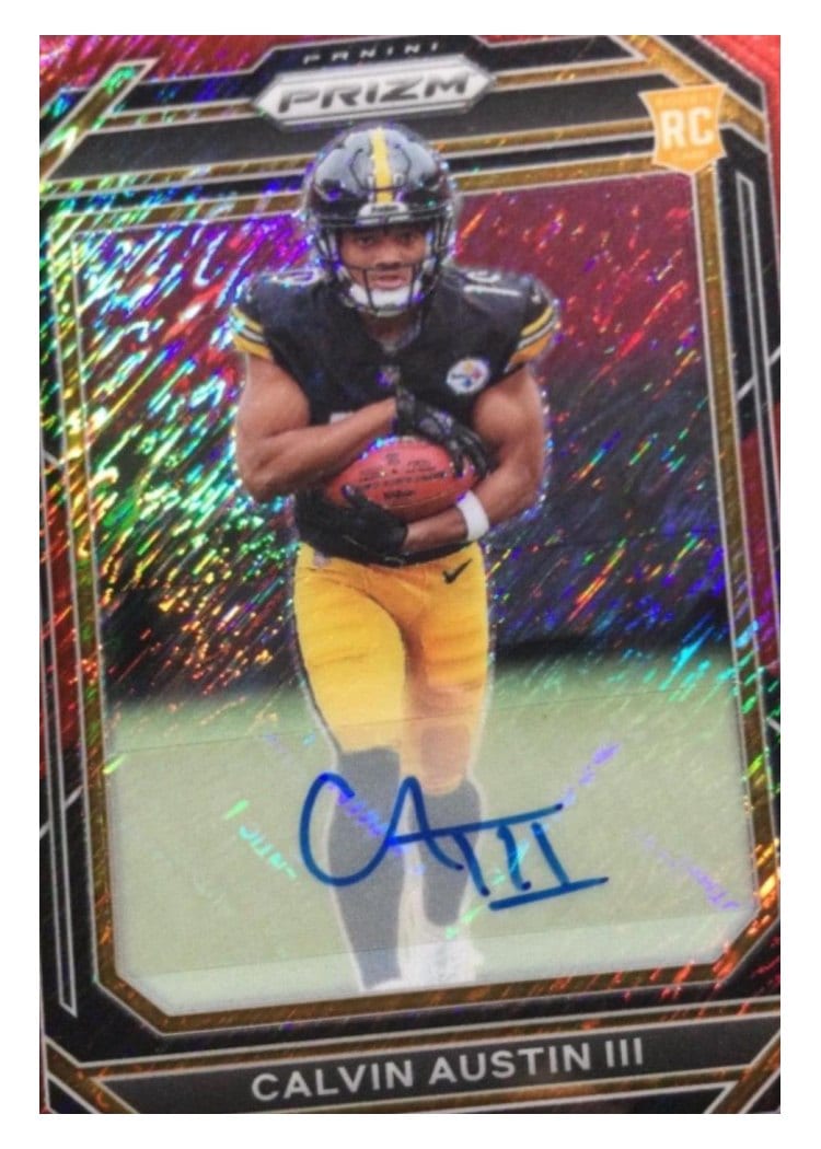 2022 Panini Prizm Base Set Calvin Austin III #338 card