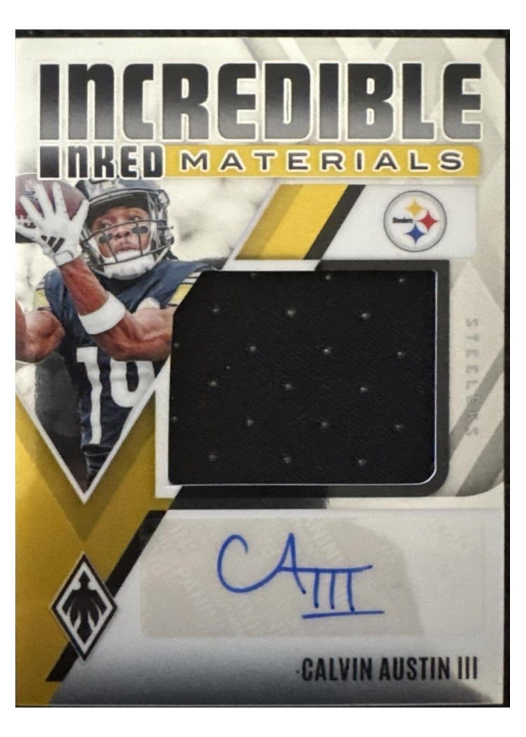 2024 Panini Phoenix Incredible Inked Materials Calvin Austin III #IIM-CAN card