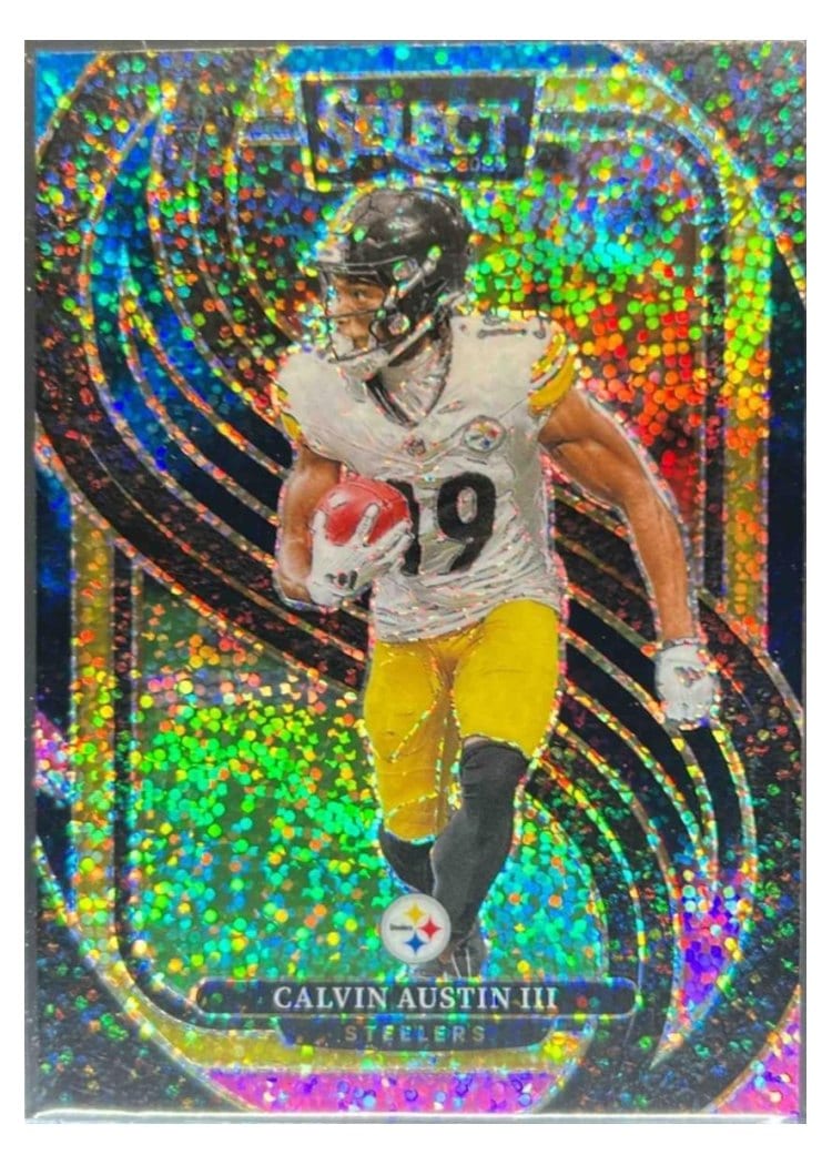 2024 Panini Select Base Set Calvin Austin III Cosmic Prizm #133 card