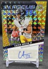 2025 Panini Mosaic In Focus Signatures Calvin Austin III #IFS-CAN card