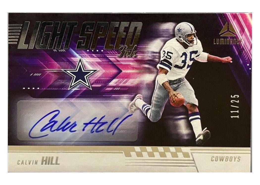 2024 Panini Luminance Light Speed Ink Calvin Hill #LSI-CHL card