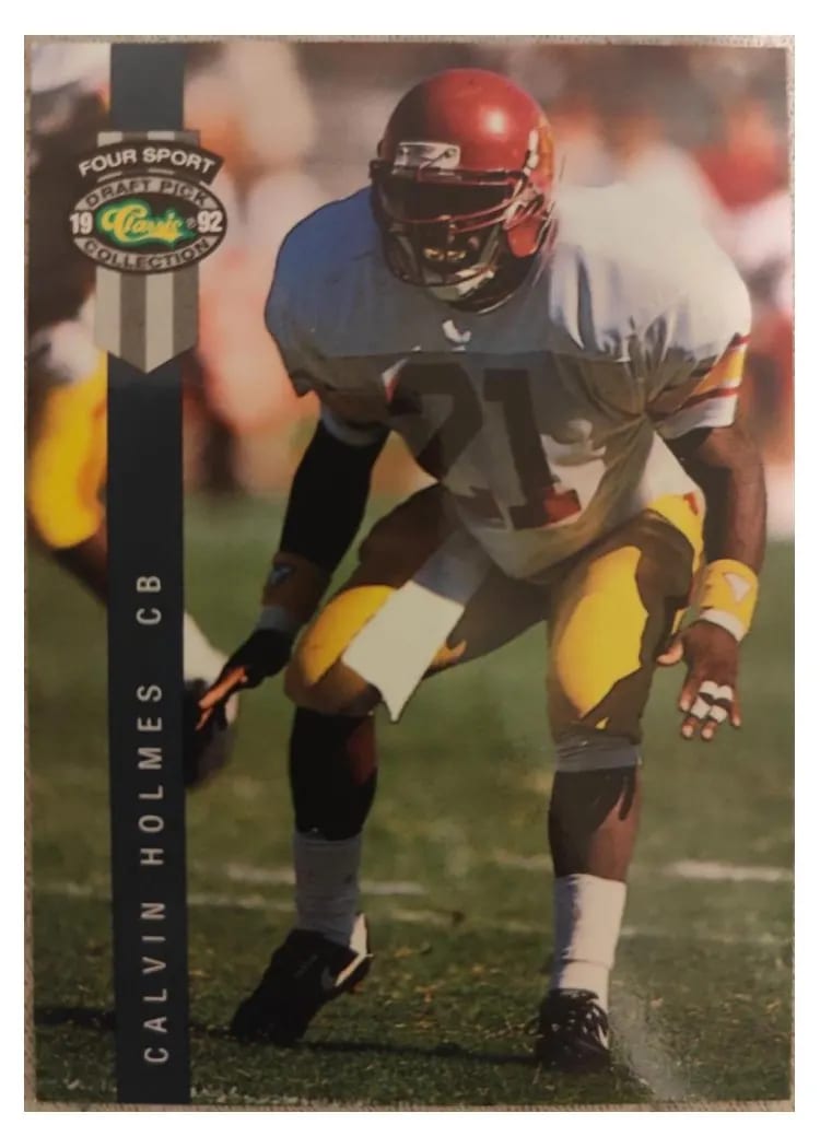 1992 Classic 4 Sport Calvin Holmes #145 card