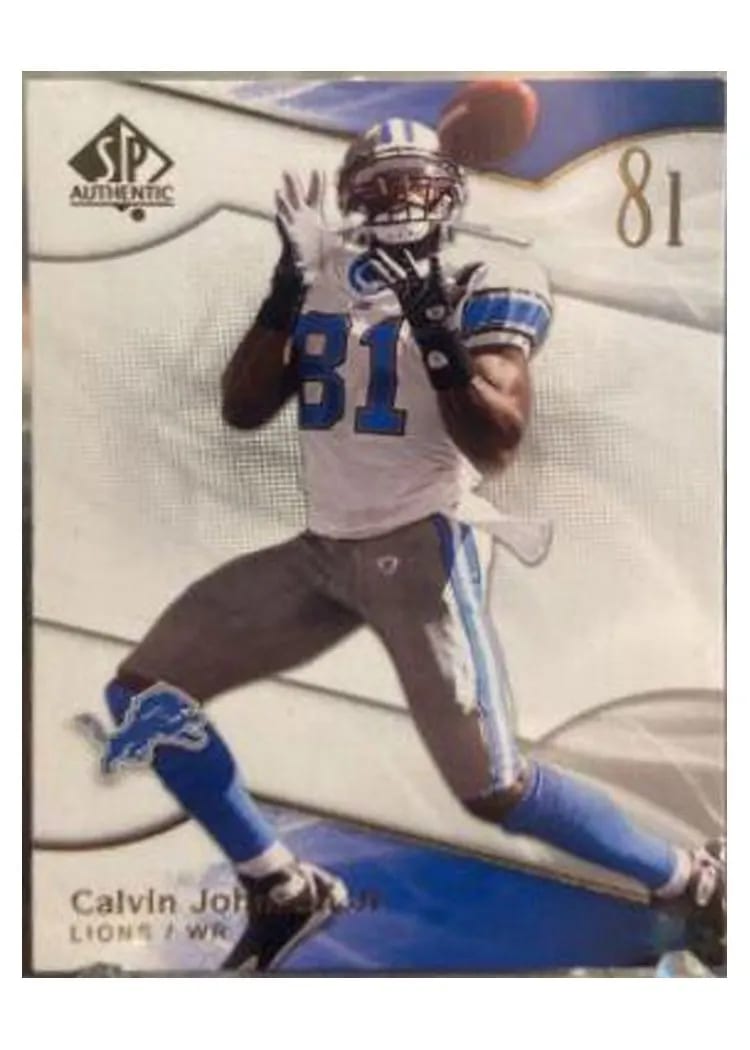 2009 SP Authentic Calvin Johnson #58 card