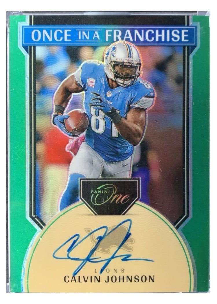 2024 Panini One Once in a Franchise Autographs Calvin Johnson #359 card