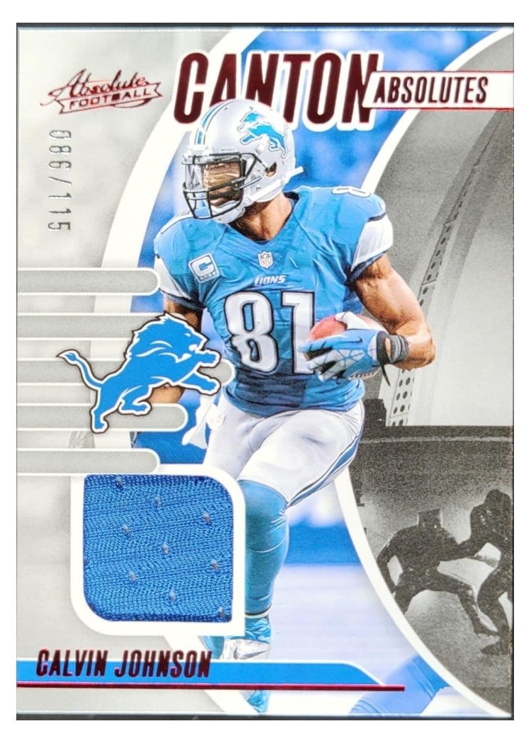 2025 Panini Absolute Canton Absolutes Calvin Johnson #CA-CJ card