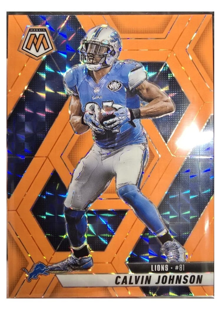 2025 Panini Mosaic Base Set Calvin Johnson #90 card