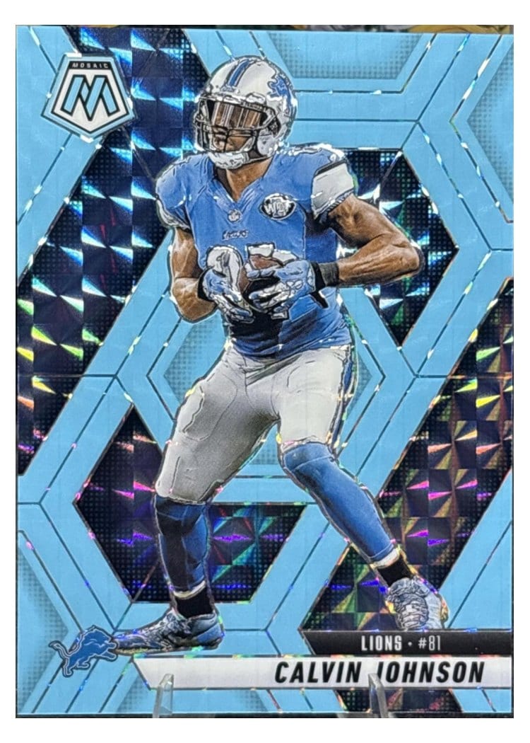 2025 Panini Mosaic Base Set Calvin Johnson #90 card