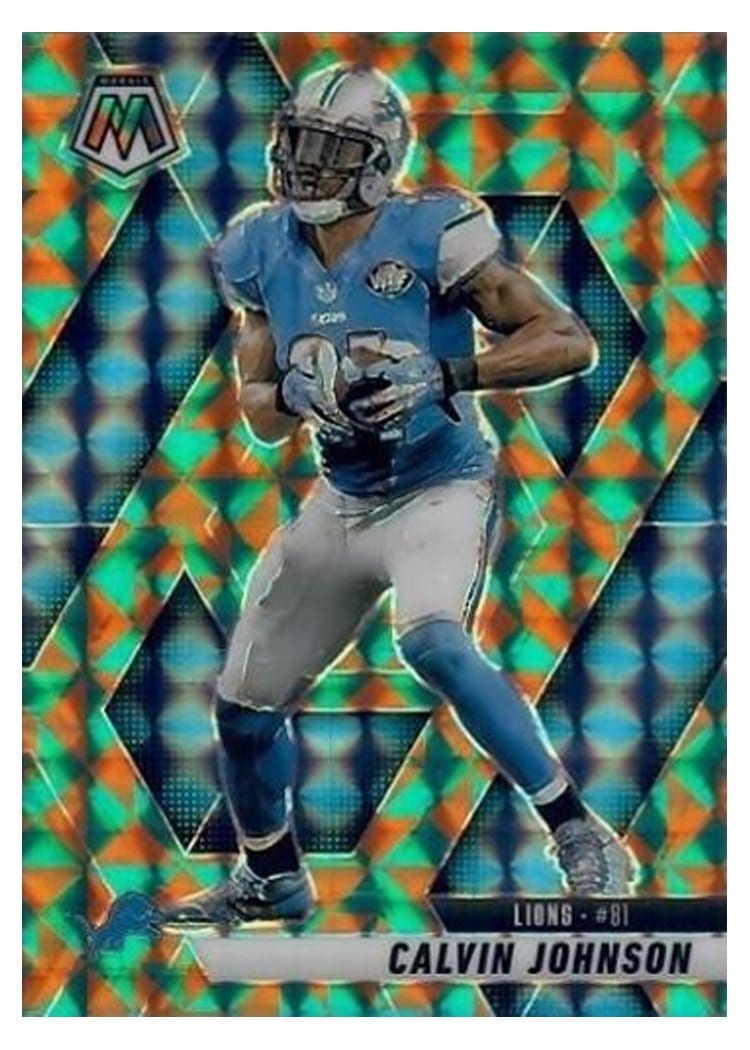 2025 Panini Mosaic Base Set Calvin Johnson #90 card
