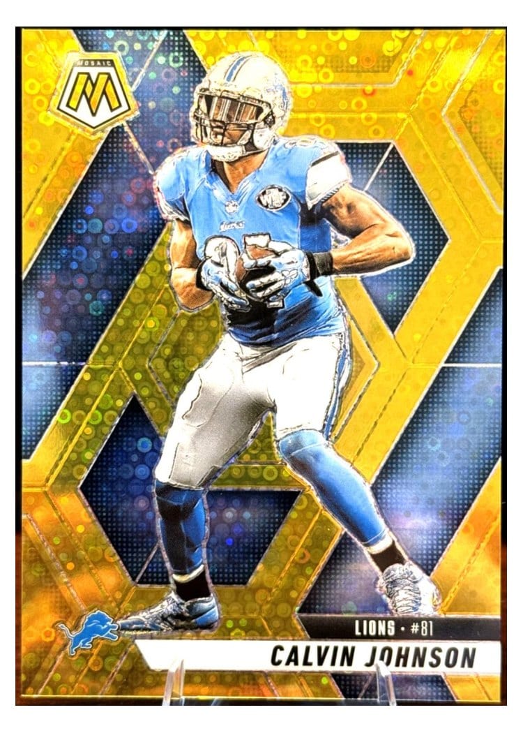 2025 Panini Mosaic Base Set Calvin Johnson #90 card