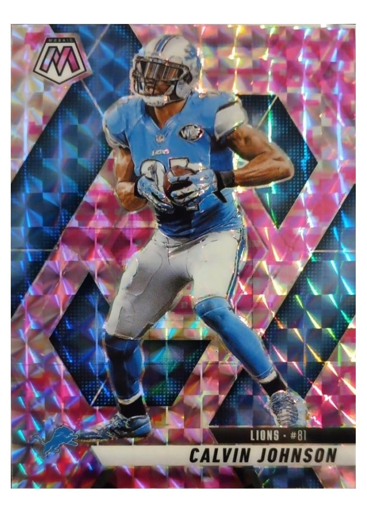 2025 Panini Mosaic Base Set Calvin Johnson #90 card