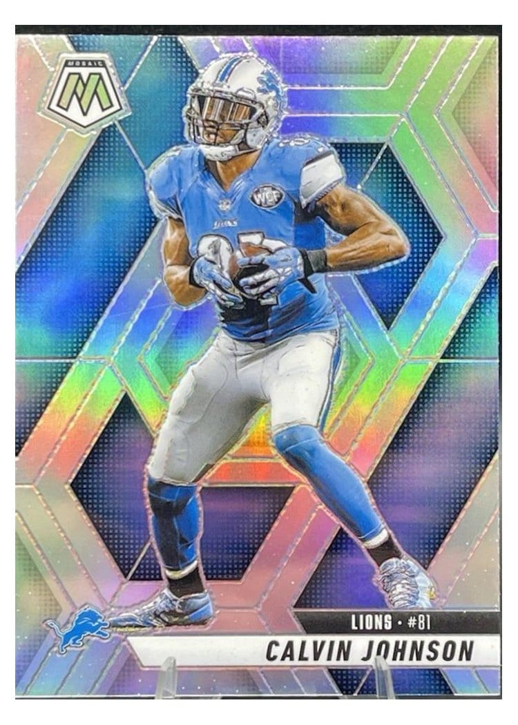 2025 Panini Mosaic Base Set Calvin Johnson #90 card