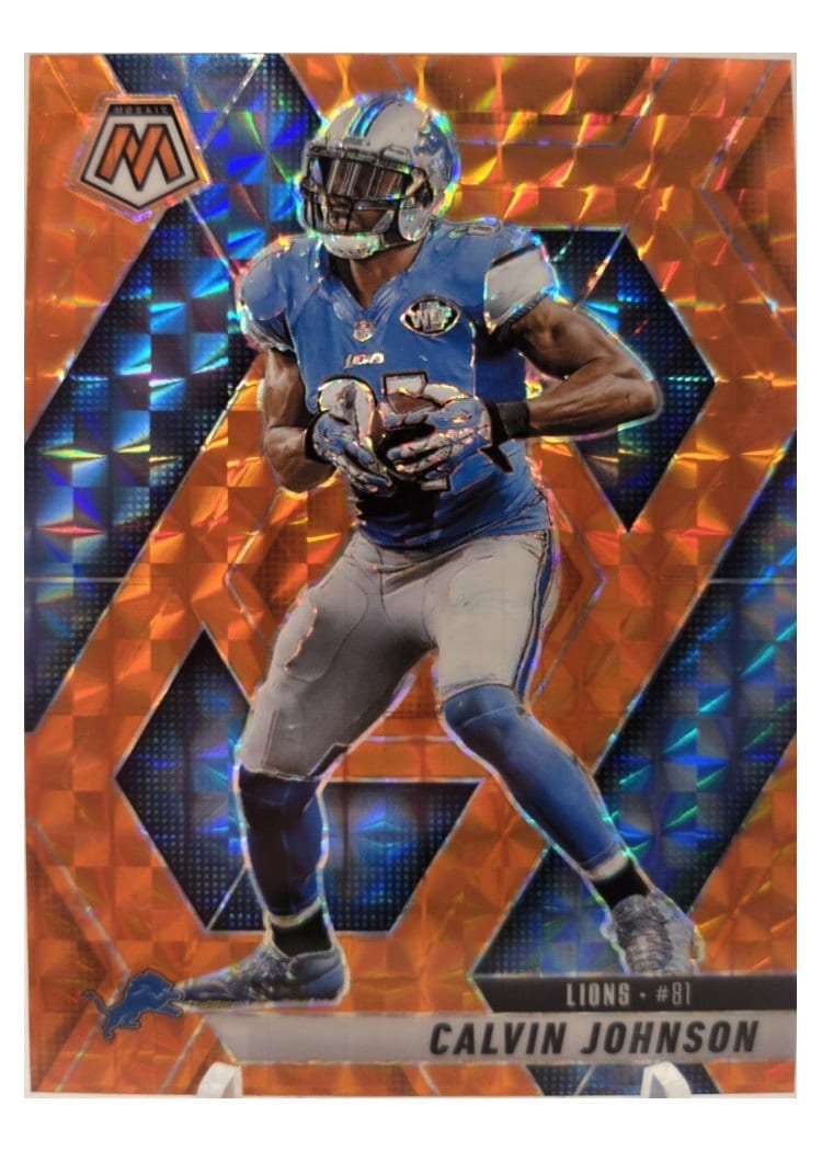 2025 Panini Mosaic Base Set Calvin Johnson #90 card