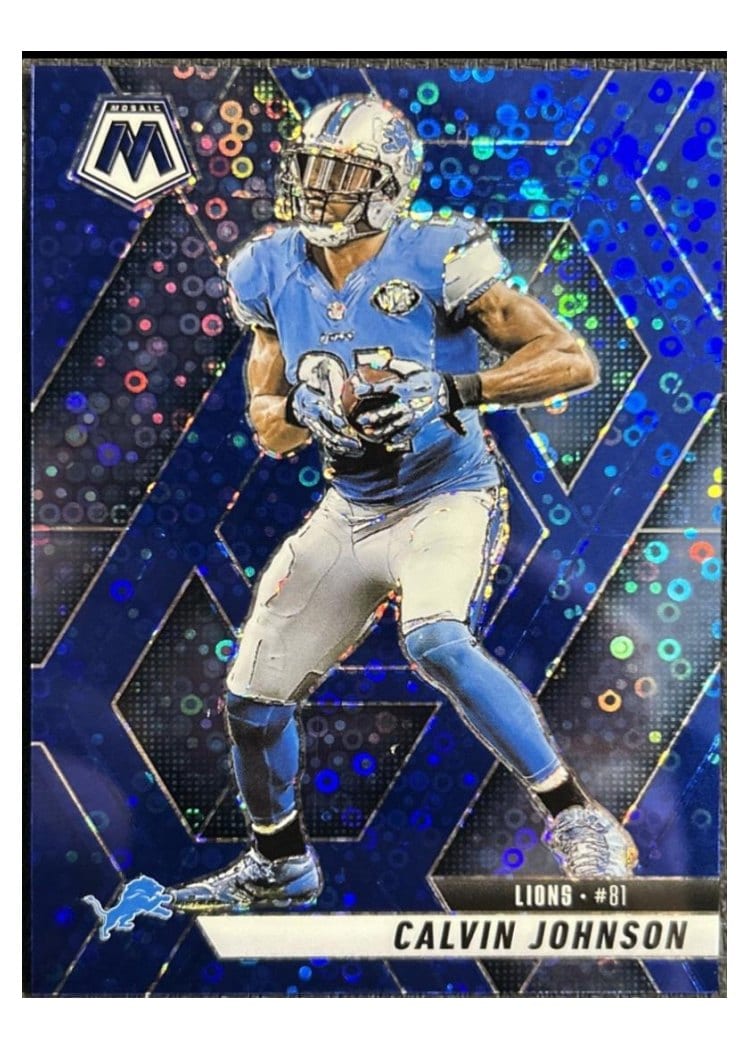 2025 Panini Mosaic Base Set Calvin Johnson #90 card