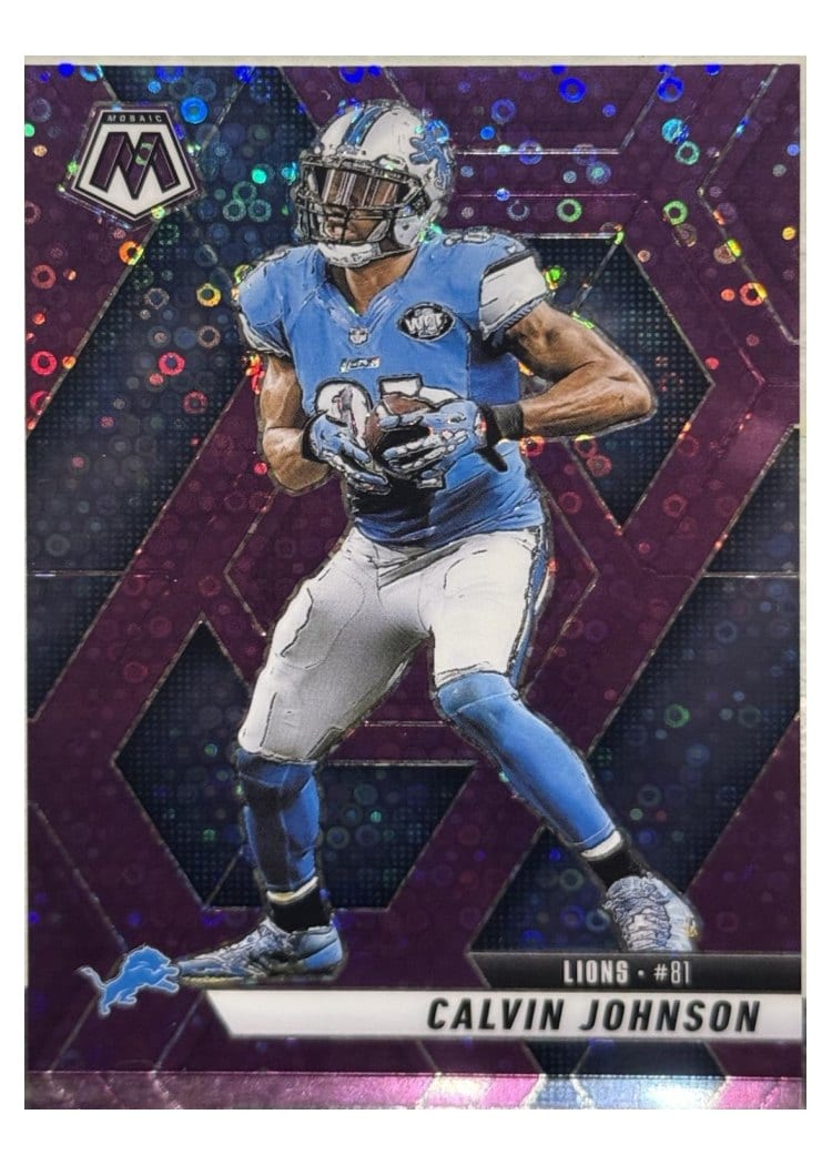 2025 Panini Mosaic Base Set Calvin Johnson #90 card