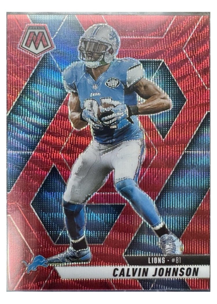 2025 Panini Mosaic Base Set Calvin Johnson #90 card