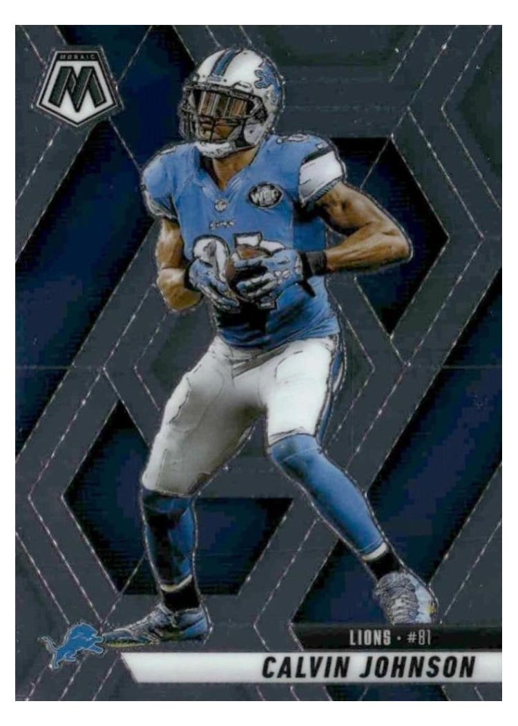 2025 Panini Mosaic Base Set Calvin Johnson #90 card