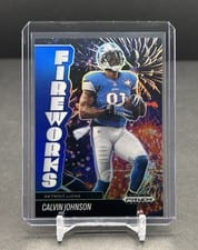 2025 Panini Prizm Black Fireworks Calvin Johnson #20