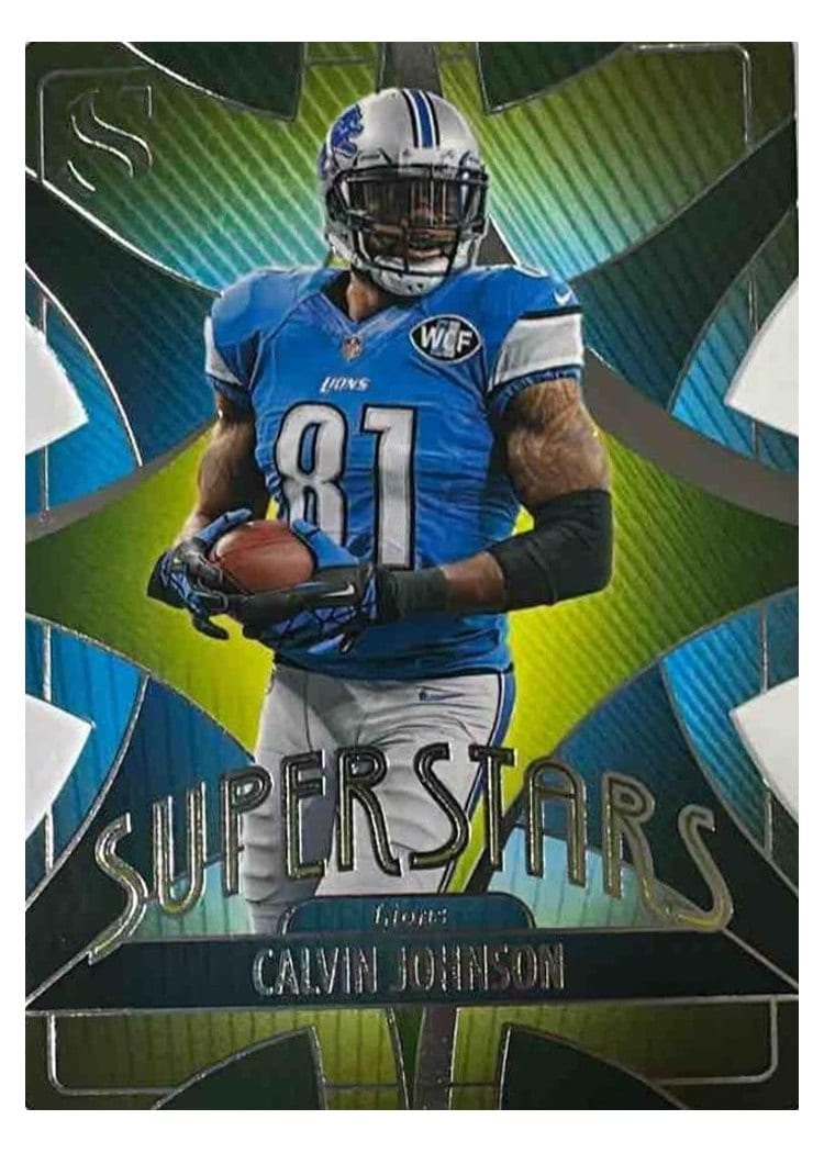 2025 Panini Silhouette Superstars Die Cut Calvin Johnson #16 card