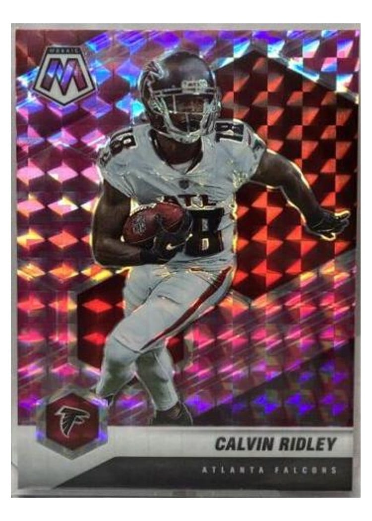 2021 Panini Mosaic Base Set Calvin Ridley Camo Pink Mosaic #16 card