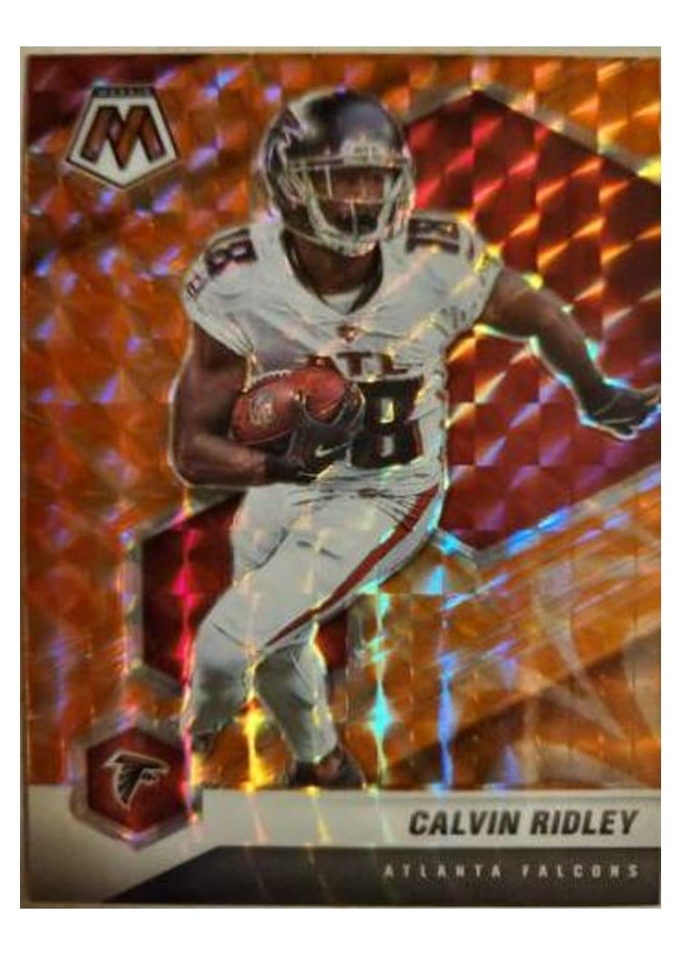 2021 Panini Mosaic Base Set Calvin Ridley Reactive Orange Mosaic #16 card