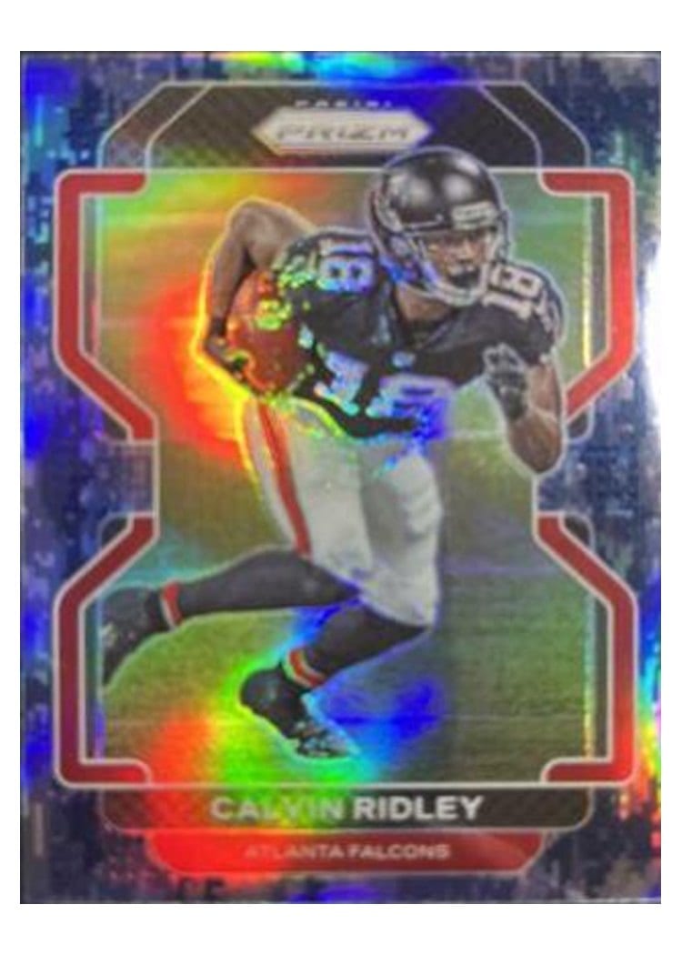 2021 Panini Prizm Base Set Calvin Ridley Blue Prizm #322 card