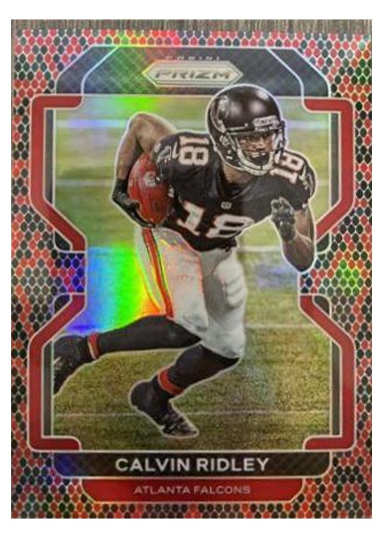 2021 Panini Prizm Base Set Calvin Ridley Snakeskin Prizm #322 card