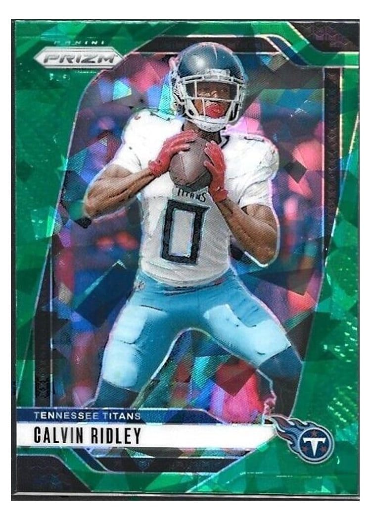 2024 Panini Prizm Base Set Calvin Ridley Green Ice #280 card