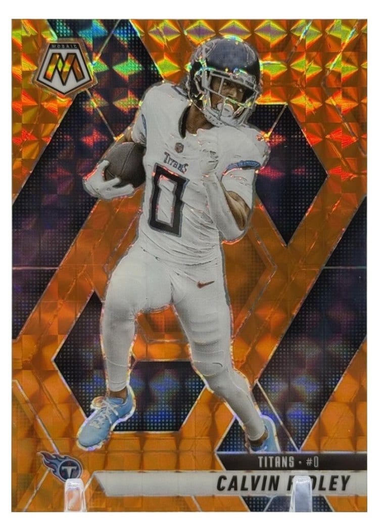 2025 Panini Mosaic Base Set Calvin Ridley Orange #216 card