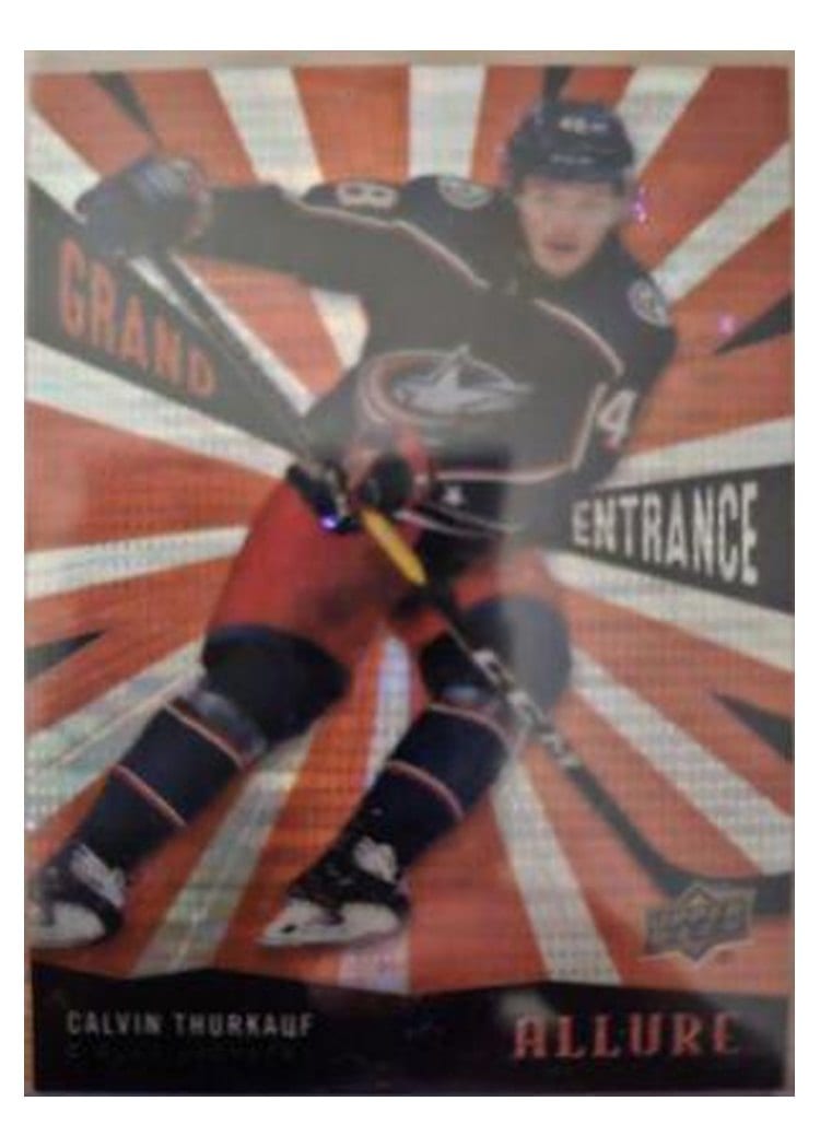 2020-21 Upper Deck Allure Grand Entrance Calvin Thurkauf #GE-7 card