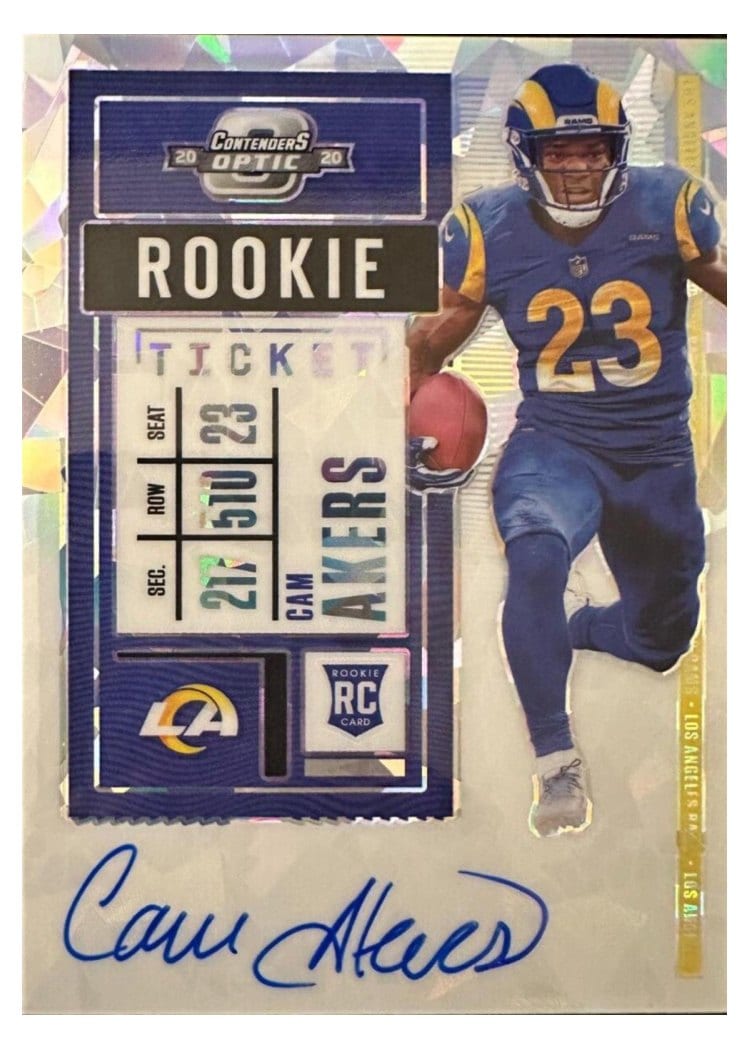 2020 Panini Contenders Optic Base Set Cam Akers #121 card