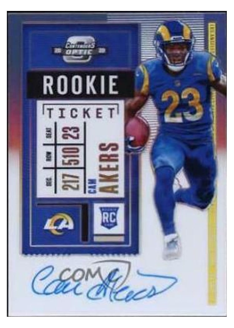 2020 Panini Contenders Optic Base Set Cam Akers #121 card