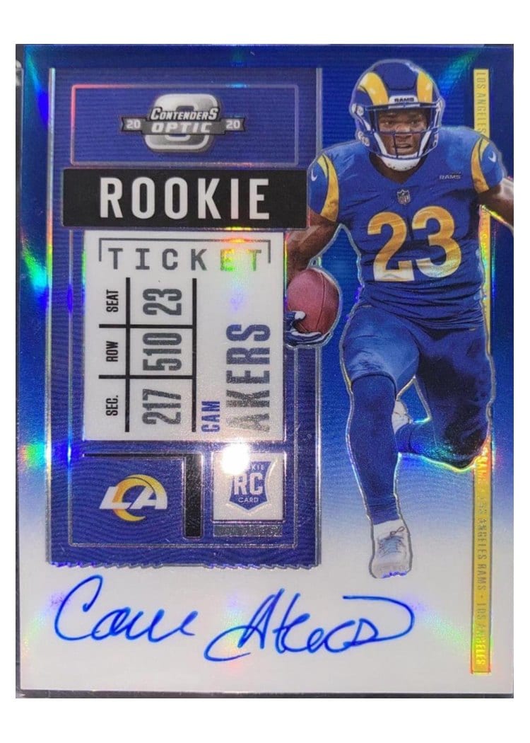 2020 Panini Contenders Optic Base Set Cam Akers #121 card