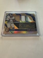 2020 Panini Gold Standard Rookie Jersey Autographs Cam Akers #212 card
