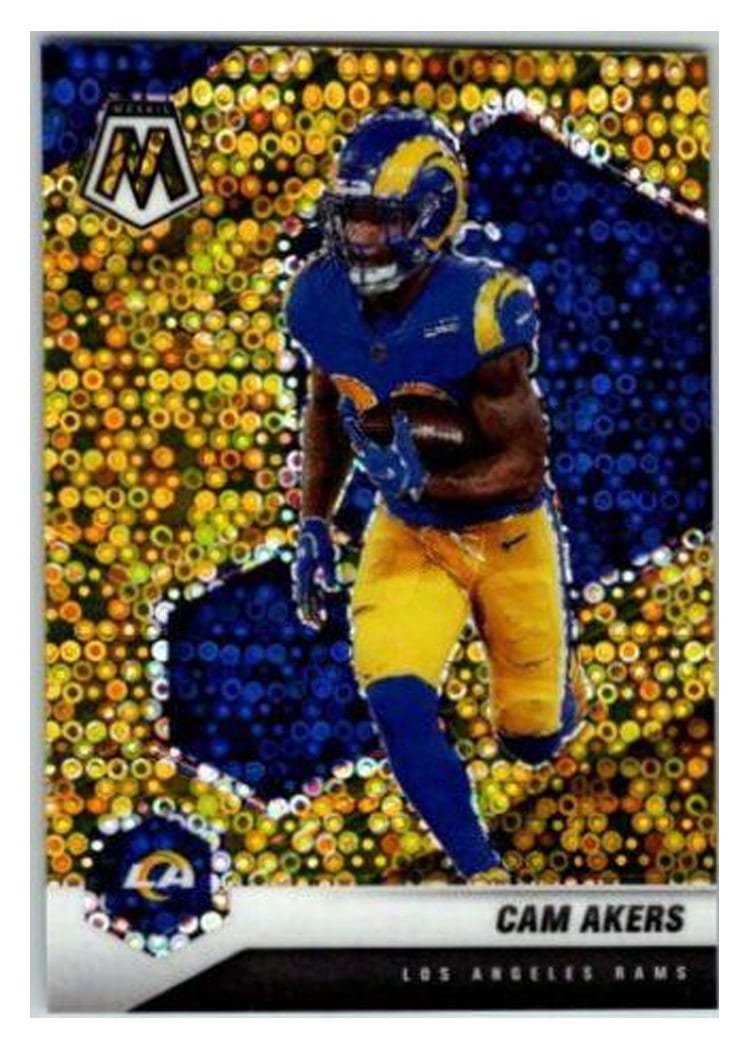 2021 Panini Mosaic Base Set Cam Akers Gold Mosaic #119 card