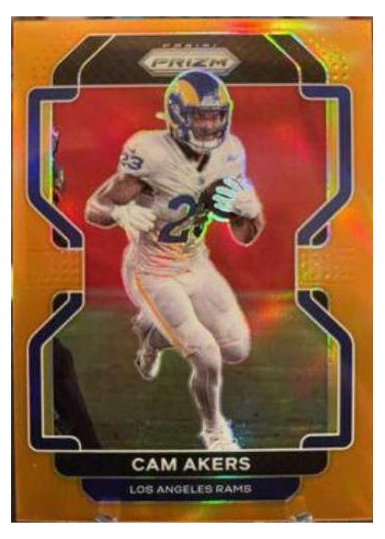 2021 Panini Prizm Base Set Cam Akers #68 card