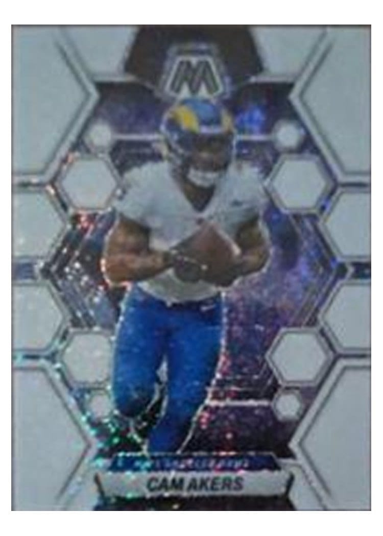 2023 Panini Mosaic Base Set Cam Akers White Sparkle #138 card