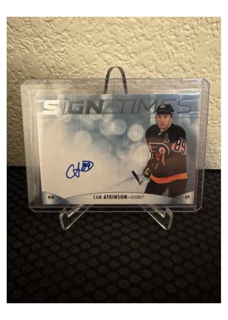 2023-24 SP Authentic Sign of the Times Auto Cam Atkinson #SOTT-CA card