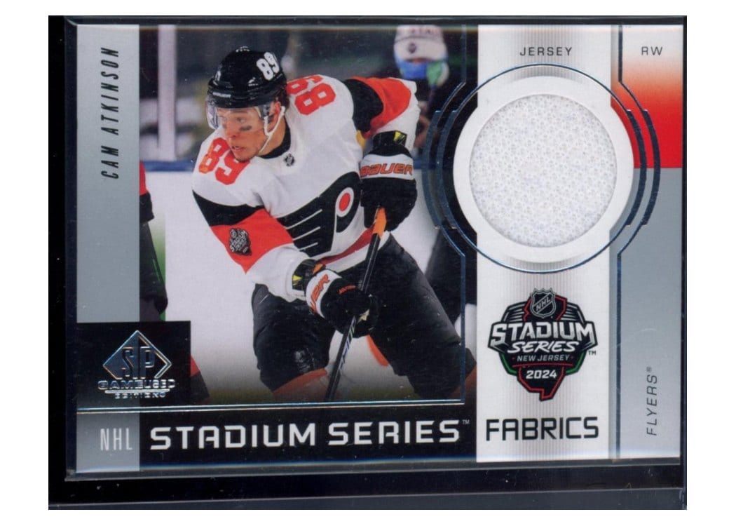 2024-25 SP Game Used 2024 Stadium Series Fabrics Cam Atkinson #GSF-13 card